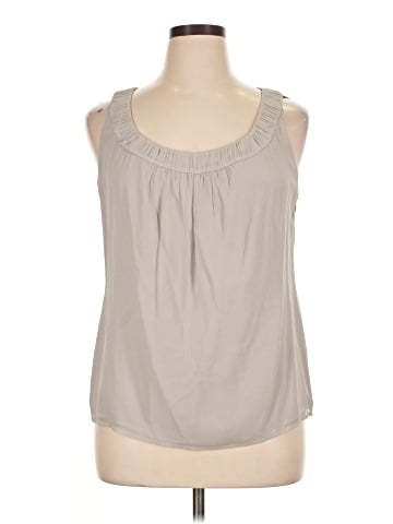 St. John Sleeveless Silk Top (view 1)