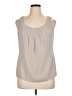 St. John 100% Silk Gray Sleeveless Silk Top Size 14 - photo 1