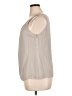 St. John 100% Silk Gray Sleeveless Silk Top Size 14 - photo 5