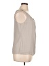 St. John 100% Silk Gray Sleeveless Silk Top Size 14 - photo 4