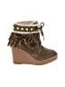 Sam Edelman Brown Green Ankle Boots Size 4 - photo 1