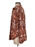 BeachLunchLounge Animal Print Brown Long Sleeve Blouse Size S - photo 5