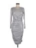 Express Metallic Silver Cocktail Dress Size M - photo 1