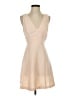 BCBGeneration 100% Polyester Solid Tan Cocktail Dress Size 4 - photo 1