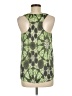 Collective Concepts 100% Polyester Green Sleeveless Blouse Size M - photo 2