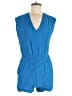 Elan Solid Blue Romper Size M - photo 1