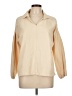 Assorted Brands Color Block Tan 3/4 Sleeve Blouse Size L (estimated) - photo 1