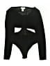 Just Polly Black Bodysuit Size M - photo 1