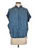 Madewell 100% Cotton Blue Sleeveless Button-Down Shirt Size XXS - photo 1