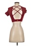 Assorted Brands Burgundy Short Sleeve Turtleneck Size XS - photo 2