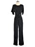 J.Crew 100% Viscose Stripes Black Jumpsuit Size 6 - photo 1