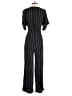 J.Crew 100% Viscose Stripes Black Jumpsuit Size 6 - photo 2