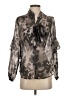 Mint Velvet Floral Gray 3/4 Sleeve Blouse Size 2 - photo 1