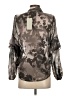 Mint Velvet Floral Gray 3/4 Sleeve Blouse Size 2 - photo 2