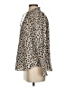 Ann Taylor 100% Polyester Animal Print Tan Long Sleeve Blouse Size XS - photo 5