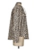 Ann Taylor 100% Polyester Animal Print Tan Long Sleeve Blouse Size XS - photo 4