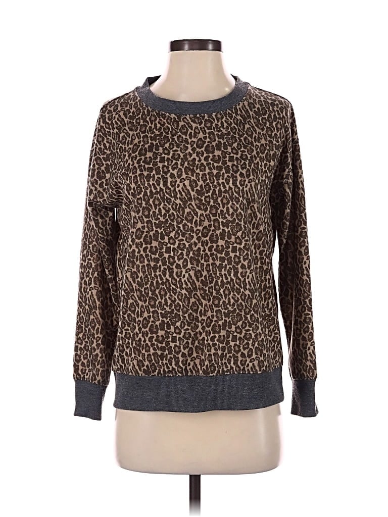 Pre-owned Splendid Pullover Sweater In Brown