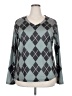 Unbranded Argyle Gray Black Long Sleeve T-Shirt Size 2X - photo 1