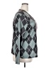 Unbranded Argyle Gray Black Long Sleeve T-Shirt Size 2X - photo 4