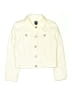 Gap 100% Cotton Solid Ivory Jacket Size 10 - 11 - photo 1