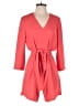 Banana Republic 100% Polyester Solid Red Romper Size 2 - photo 1