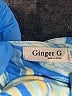 Ginger G. Print Blue Swimsuit Top Size S - photo 3