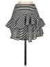 Express 100% Polyester Stripes Black Casual Skirt Size 2 - photo 1