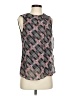 Nic + Zoe 100% Polyester Gray Black Sleeveless Blouse Size XS - photo 1