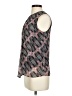 Nic + Zoe 100% Polyester Gray Black Sleeveless Blouse Size XS - photo 5