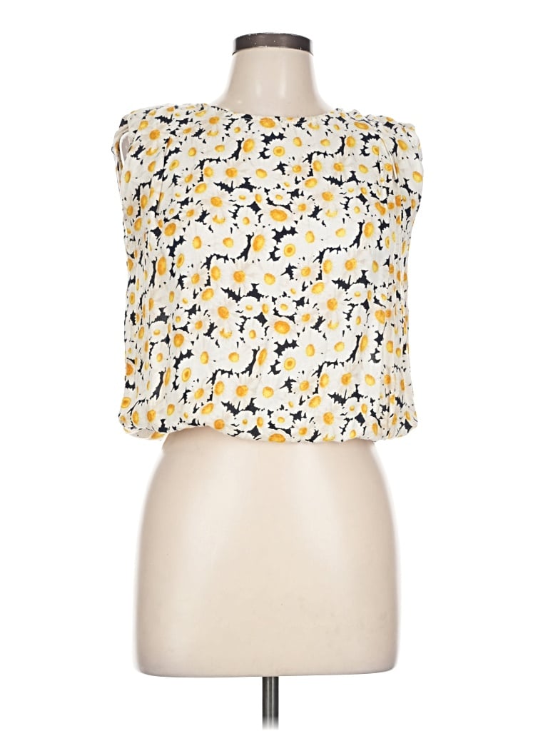 Pre-owned Max Sleeveless Blouse In Yellow