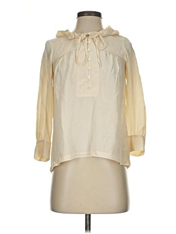 J.Crew 3/4 Sleeve Silk Top (view 1)