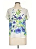 Kaileigh Ivory Short Sleeve Blouse Size L - photo 1