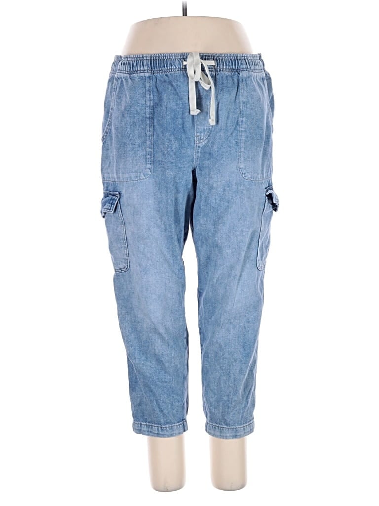 Pre-owned Gap Cargo Pants In Blue