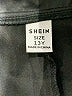 Shein 100% Polyester Solid Black Blazer Size 13Y - photo 3