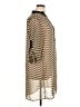 Tacera 100% Polyester Chevron-herringbone Tan Casual Dress Size XL - photo 4