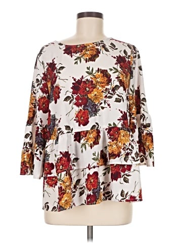 Time and Tru 3/4 Sleeve Blouse (view 1)