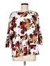 Time and Tru 100% Polyester White 3/4 Sleeve Blouse Size M - photo 1