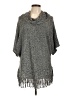 NY Collection 100% Acrylic Gray Poncho Size L - photo 1
