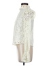 Embossed Ivory Long Sleeve Blouse Size S - photo 5