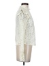 Embossed Ivory Long Sleeve Blouse Size S - photo 4
