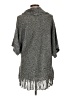 NY Collection 100% Acrylic Gray Poncho Size L - photo 2