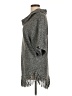 NY Collection 100% Acrylic Gray Poncho Size L - photo 5