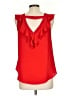 A. Byer Red Sleeveless Blouse Size L - photo 2