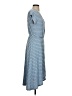 Caution to the Wind Chevron-herringbone Blue Casual Dress Size XXS (estimated) - photo 4