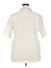 Stephanie K White Short Sleeve Button-Down Shirt Size 20 - photo 2