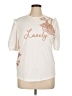 On Twelfth Ivory Short Sleeve Top Size 1X - photo 1