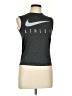 Nike 100% Polyester Gray Active Tank Size L - photo 1