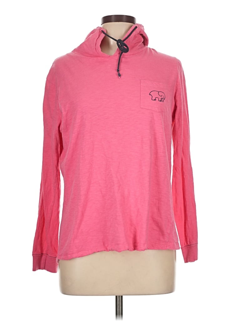 Pre-owned Ivory Ella Long Sleeve Polo Shirt In Pink