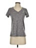 Under Armour 100% Polyester Gray Burgundy Active T-Shirt Size XS - photo 1