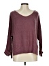 Main Strip Solid Burgundy Pullover Sweater Size L - photo 1